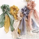 ยางรัดผม โบผ้าแก้ว 2เส้น ราคา 18