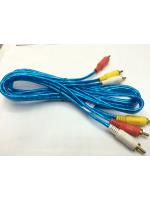 สาย AV เข้า 3 ออก 3 ยาว 1.5 เมตร (หัวทอง หุ้ม2ชั้น)