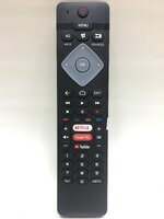 รีโมททีวี Philips รุ่น 43PFT6915 ใช้กับสมาททีวี รุ่นที่มีรีโมทเหมือนกับตัวนี้