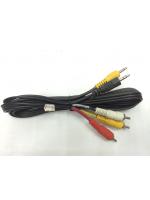สาย Stereo (3.5) แบบ2หัว > AV ขาวแดงเหลือง ยาว 1.8 เมตร