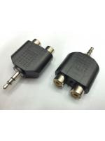หัวแปลง DC 3.5 > RCA เข้า1ออก2 (M>FF)