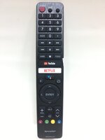 รีโมทสมาร์ททีวี ชาร์ป Sharp รุ่น GB346WJSA [ใช้กับ Smart TV Sharp ที่มีปุ่มเหมือนกับตัวนี้] [รองรับคำสั่งเสียง]