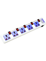 Toshino รางปลั๊กไฟกันไฟกระชาก รุ่น A-13B (5 ช่อง 5 สวิตช์ ยาว 2.7 เมตร)