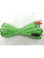 สาย Stereo (3.5) > AV ขาวแดง ยาว 5 เมตร (หัวทอง หุ้ม2ชั้น)