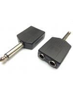 หัวแปลงไมค์โครโฟนใหญ่แยกให้เป็น2หัว M>FF (Mono)