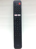 รีโมททีวี Aconatic รหัส RC-AD04 , AD04 - V1 ปุ่มสีขาว 2 ปุ่ม (มีปุ่ม Netflix , Youtube)