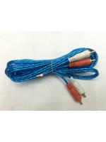 สาย AV เข้า 2 ออก 2 ยาว 3 เมตร (หัวทอง หุ้ม2ชั้น)