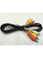 สาย AV เข้า 3 ออก 3 ยาว 1.5 เมตร (สีดำ)