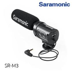 Saramonic SR-M3 Mini Directional Condenser Microphone with Integrated Shockmount