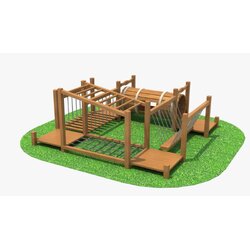 เครื่องเล่นสนามไม้ ชุด ปีนป่าย H