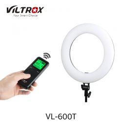 ไฟวงแหวน Viltrox VL-600T Wireless remote LED Ring light 18" 3300K~5600K สามารถใช้กับไฟบ้านและแบตเตอรี่ได้ (ByOrder รอสินค้า 2-3 วัน)
