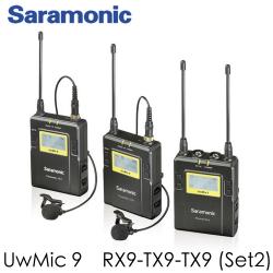Saramonic UWMIC9 Set 2Transmitter 96-Channel Digital UHF Wireless Lavalier Microphone System