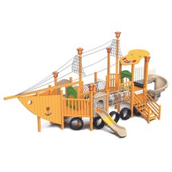 เครื่องเล่นสนามไม้ ชุด เรือซันนี่ เครื่องเล่นสนามชุดเรือ