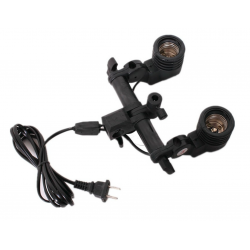 หัวใส่หลอดไฟถ่ายภาพแบบ2in1 (ขั้วE27) สำหรับใช้กับขาตั้งแฟลชหรือขาตั้งไฟสตูดิโอ