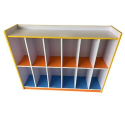 ชั้นวางของไม้ 12 ช่อง ชั้นวางของเด็ก