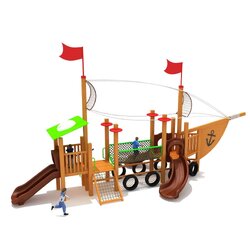 เครื่องเล่นสนามไม้ ชุด ปีนป่าย K สนามเด็กเล่นไม้ Wooden playground