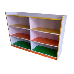 ชั้นวางของไม้ 6 ช่อง ชั้นวางของเด็ก