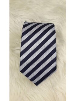 เนคไท ลายเทาน้ำเงิน