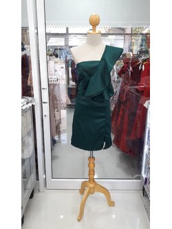 สั้นเขียวบ่าเฉียงระบาย (S)