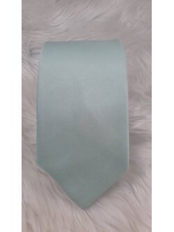 เนคไทสีเขียวมิ้นท์ผ้าเงาเเบบสำเร็จรูป