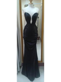 (PRE-LOVED) ราตรียาวดำSaxyโชว์หลังงานซิปรัดรูป(S) มือ2