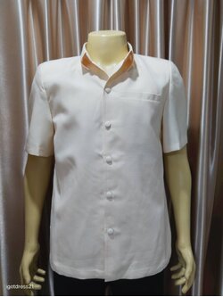 เสื้อซาฟารี สีครีม M