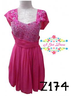 ราตรีสั้นสีชมพู(ฟรีไซส์)