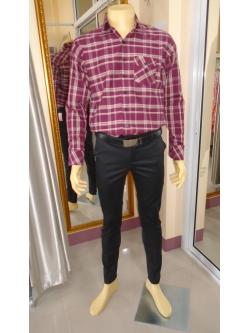 เสื้อเชิ๊ตสีเลือดหมู L