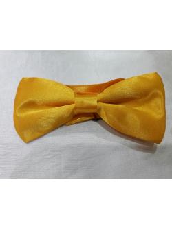 หูกระต่ายผู้ชายสีเหลืองผ้าเงา