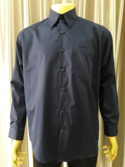 เสื้อเชิ๊ดเเขนยาวสีกรมท่า(L)