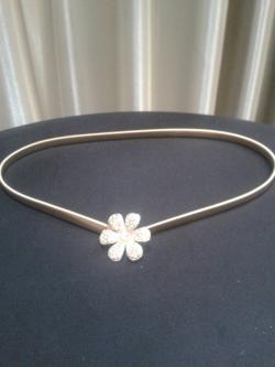 เข็มขัด สีทองดอกไม้