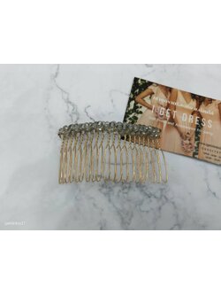 หวีเสียบเพชรสีพิ้งค์โกลด์