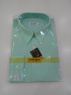 เสื้อเชิ๊ตแขนยาวสีเขียว L