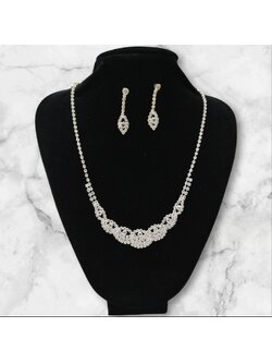 เซ็ทสร้อยเพชร ต่างหู