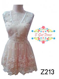 ราตรีสั้นสีชมพูโอโรส(ฟรีไซส์)