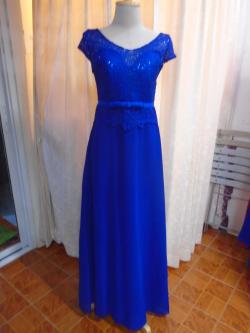 ราตรียาวน้ำเงินอกเลื่อม(ฟรีไซส์)