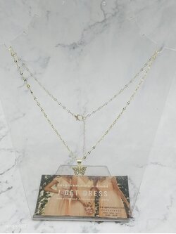 สร้อยคอจี้ผีเสื้อสีทอง