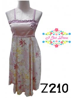 ราตรีสั้นสีชมพูม่วงอ่อน(ฟรีไซส์)