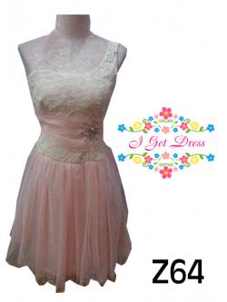 ราตรีสั้นสีชมพู(ฟรีไซส์)