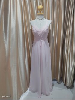 ชุดราตรียาวชีฟองสายเดี่ยวM