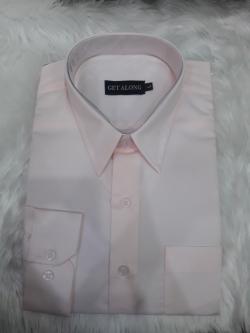 เสื้อเชิ้ตสีชมพูอ่อน(L)