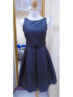 ราตรีสั้นแขนกุดเอวแต่ง(ฟรีไซส์) มือ2