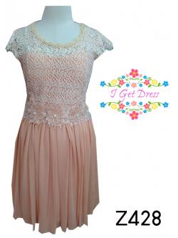 ราตรีสั้นสีส้มชาเย็น(ฟรีไซส์)