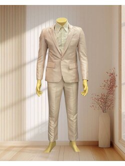 ชุดสูทสีเบจ เสื้อ+กางเกง ไซส์ M