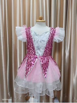 ชุดเด็กเลื่อมชมพู