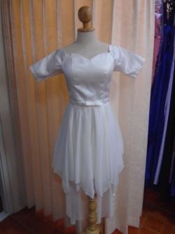 ราตรี ขาว หน้าสั้นหลังบาว(ฟรีไซส์)