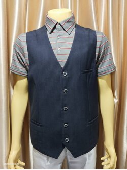 เสื้อกั๊กกรมลาย XL=56