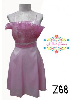 ราตรีสั้นสีชมพู(ฟรีไซส์)