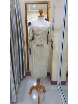 ชุดราตรีสั้นสีทอง Gliter (S) มือ2