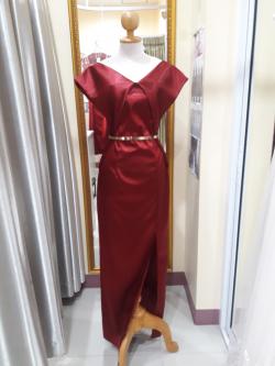 ราตรียาวปาดไหล่จีบข้าง(S)